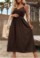Kleid maxi na ramiączkach Island Shine Gelb