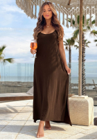 Kleid maxi na ramiączkach Ocean Mist Himmelblau