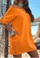 Kleid z krótkimi rękawami Light Feeling Olivgrün