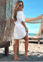 Kleid z krótkimi rękawami Light Feeling Olivgrün