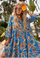 Wzorzysta Kleid Magnala Summer Kobaltblau