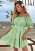 Muślinowa sukienka Kleid im spanischen Stil Sunset Touch Gelb