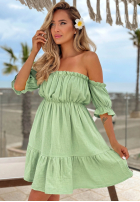 Muślinowa sukienka Kleid im spanischen Stil Sunset Touch Gelb