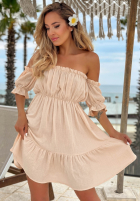 Muślinowa sukienka Kleid im spanischen Stil Sunset Touch Gelb