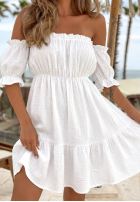 Muślinowa sukienka Kleid im spanischen Stil Sunset Touch Gelb