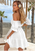 Muślinowa sukienka Kleid im spanischen Stil Sunset Touch Gelb