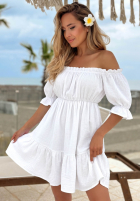 Muślinowa sukienka Kleid im spanischen Stil Sunset Touch Gelb