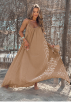 Kleid maxi na ramiączkach Sunline Look Weiß