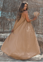 Kleid maxi na ramiączkach Sunline Look Weiß