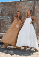 Kleid maxi na ramiączkach Sunline Look Weiß