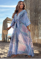 Wzorzysta Kleid maxi z szerokimi rękawami Summer Doll Pistaziengrün