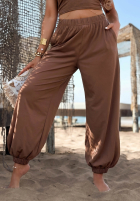 Material Hose Summer Wind Schokoladenbraun