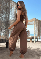 Material Hose Summer Wind Schokoladenbraun