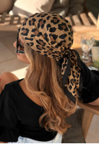 Tuch w panterkę Leopard Print Camel