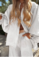 Haftowana Bluse boho Ti Amo Gelb