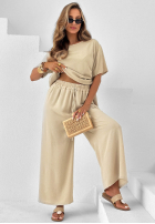 Set wiązana Bluse i Hose wide leg Elite Holiday Rot