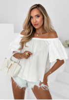 Bluse Kleid im spanischen Stil z bufkami Sunny Trips Himmelblau