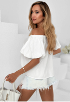 Bluse Kleid im spanischen Stil z bufkami Sunny Trips Himmelblau