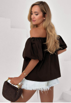 Bluse Kleid im spanischen Stil z bufkami Sunny Trips Himmelblau