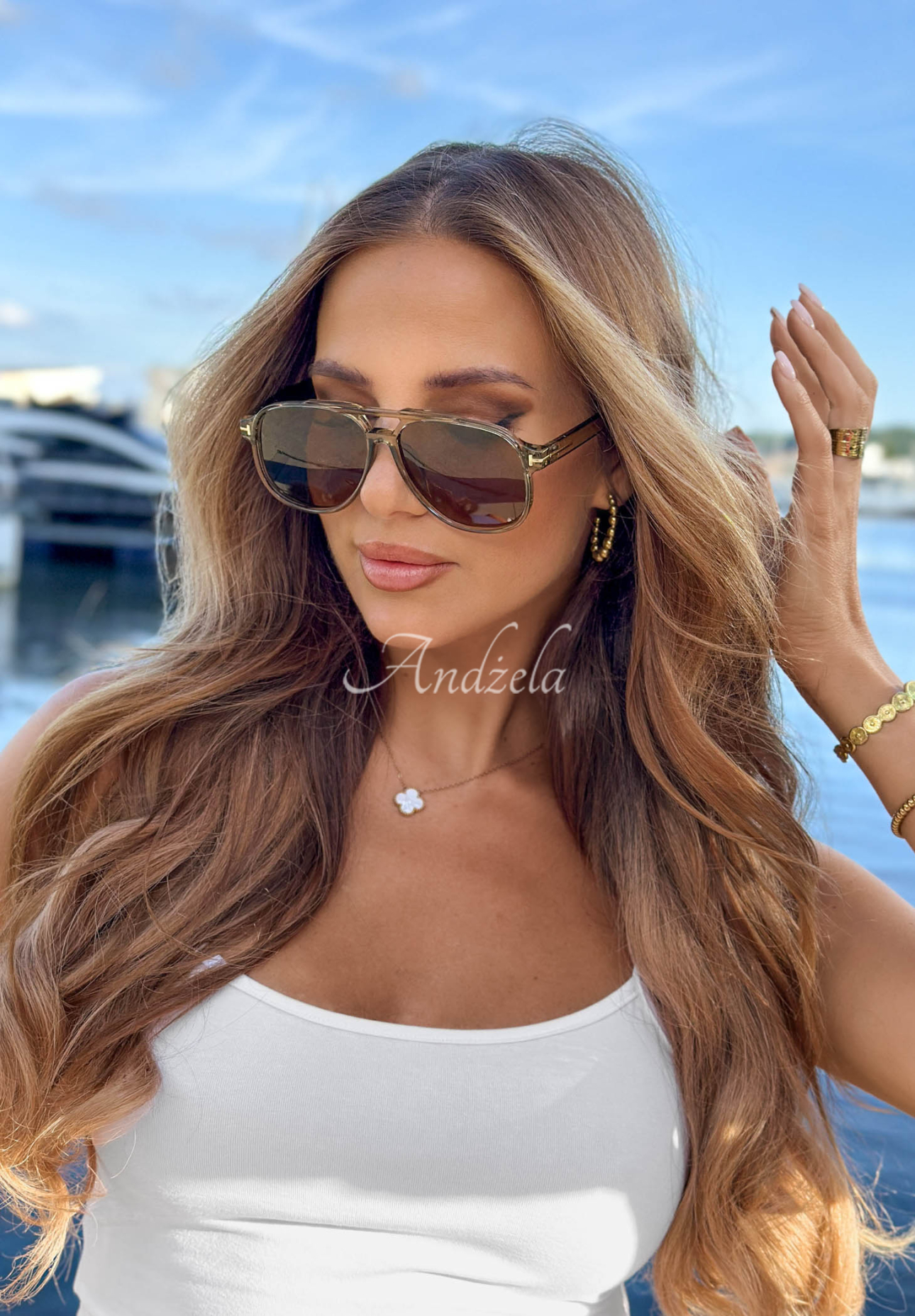 Sonnenbrille Easy Vision Braun