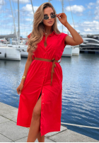 Koszulowa Kleid z paskiem Let's Sail Dunkelblau