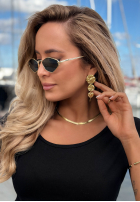 Lange Ohrringe z blaszkami Keep It Golden Gold