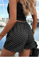 Set lekka Jacke bomberka i Shorts w Punkte Dot Glow Weiß