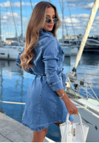 Jeans koszulowa Kleid mini Holiday State Blau
