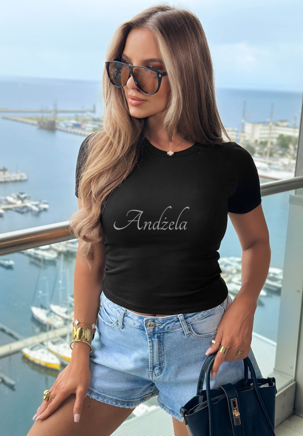 T-Shirt Let It Go Schwarz