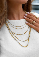 Halskette z kuleczkami Ball Chain Gold