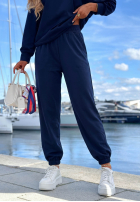 Bawełniany komplet Sweatshirt na jedno ramię i Hose Peach Sunrise Set Orange