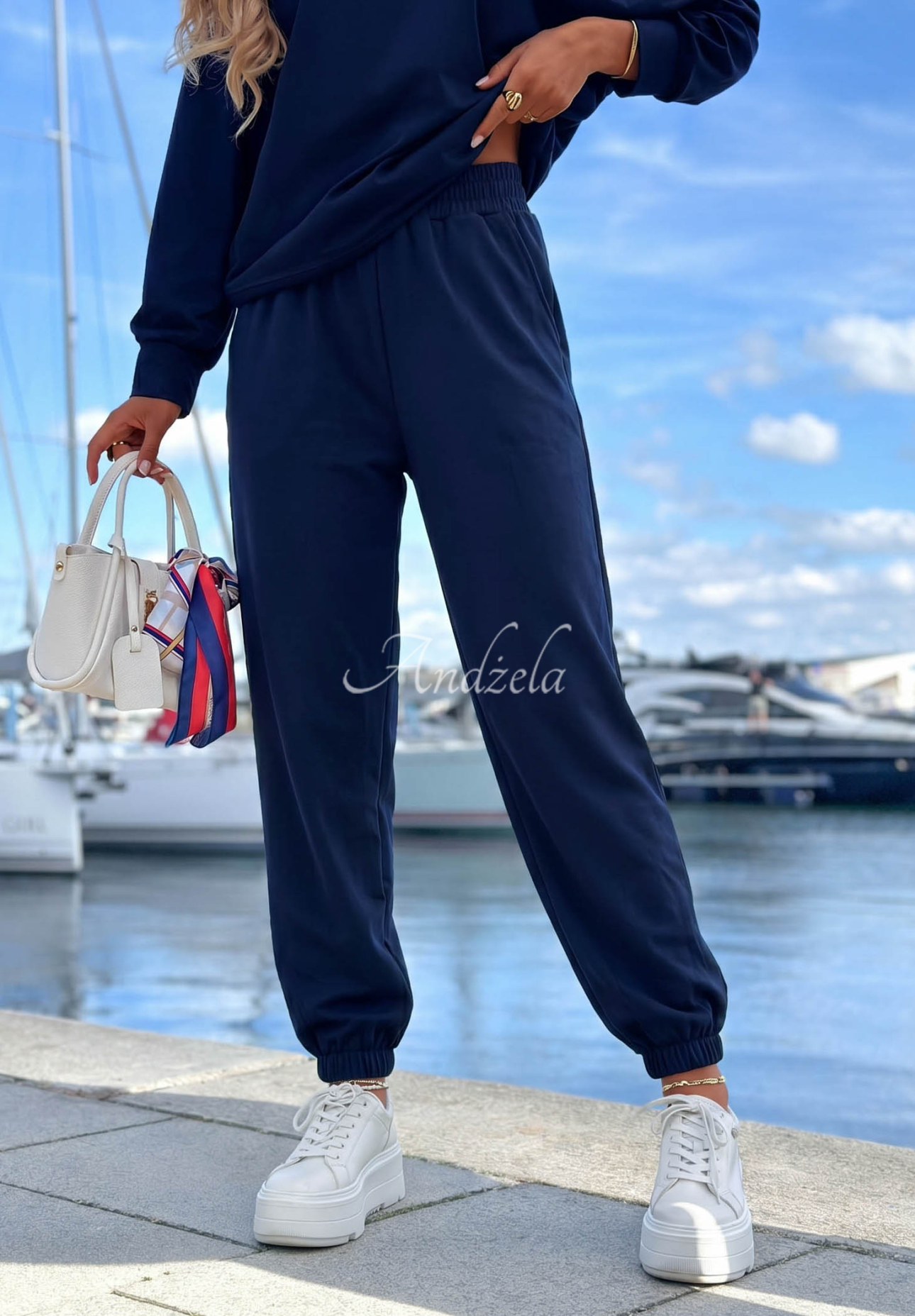 Baumwollset Sweatshirt und Hose Summer Energy Dunkelblau
