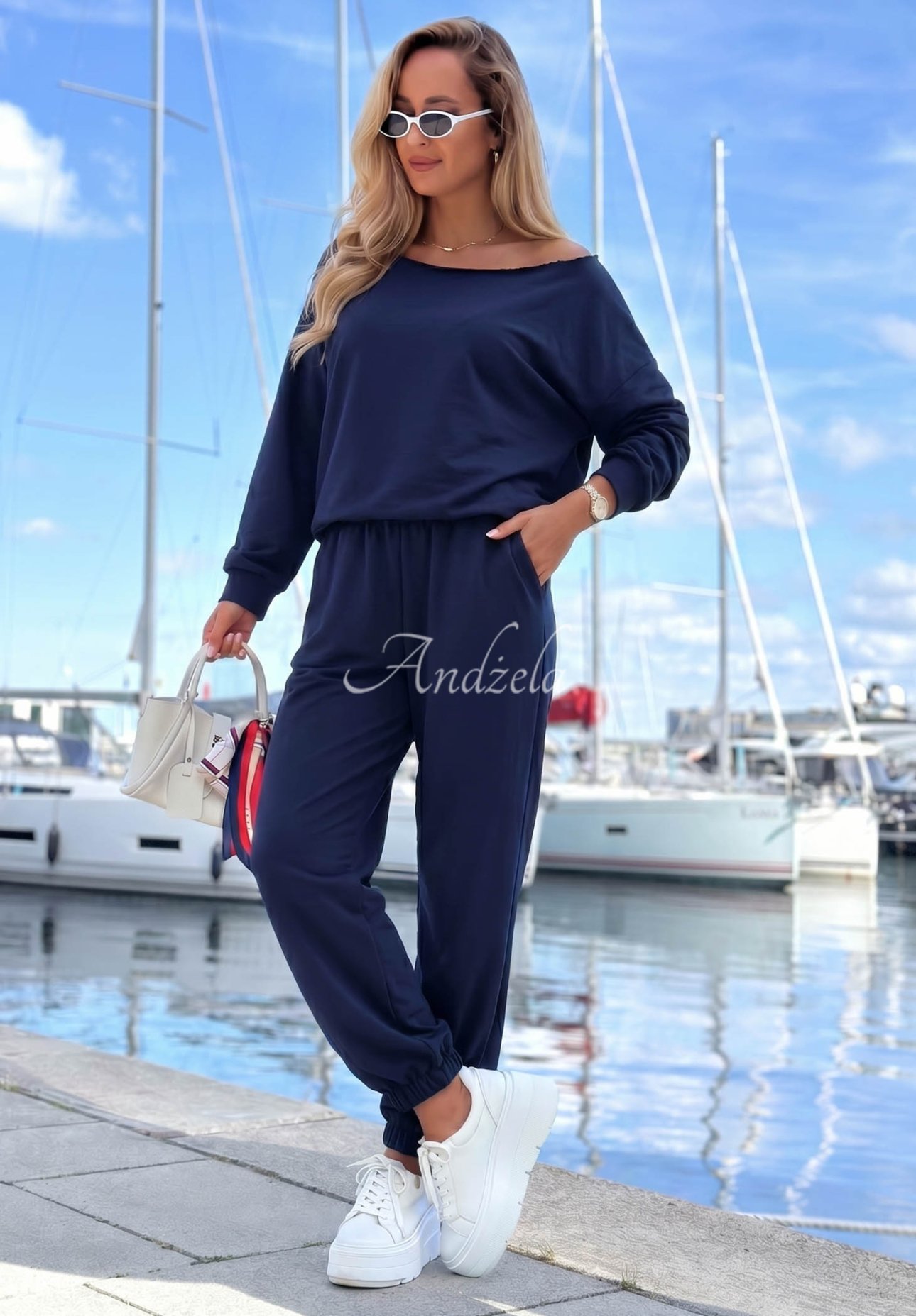 Baumwollset Sweatshirt und Hose Summer Energy Dunkelblau