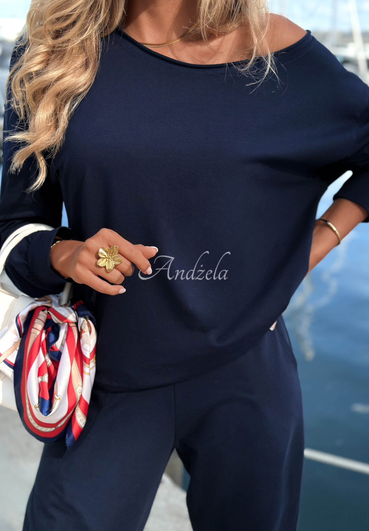 Baumwollset Sweatshirt und Hose Summer Energy Dunkelblau