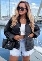 Krótka puchowa Jacke Last Thing Schwarz