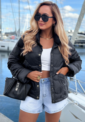 Kurze Daunenjacke Last Thing Schwarz