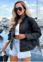 Krótka puchowa Jacke Last Thing Schwarz