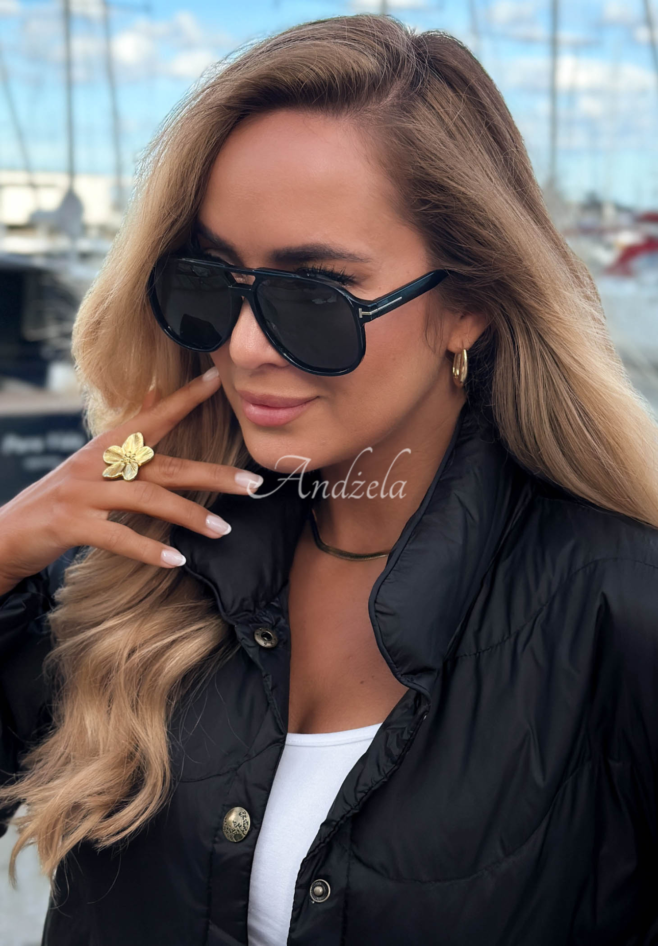 Sonnenbrille Easy Vision Schwarz
