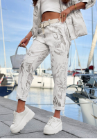 Gemustert Hose The Wild Glow Beige