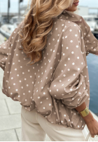 Lekka Jacke w Punkte Dotty Mood Hell Beige