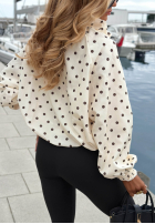 Lekka Jacke w Punkte Dotty Mood Hell Beige