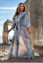 Wzorzysta Kleid maxi z szerokimi rękawami Summer Doll Pistaziengrün