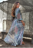Wzorzysta Kleid maxi z szerokimi rękawami Summer Doll Pistaziengrün