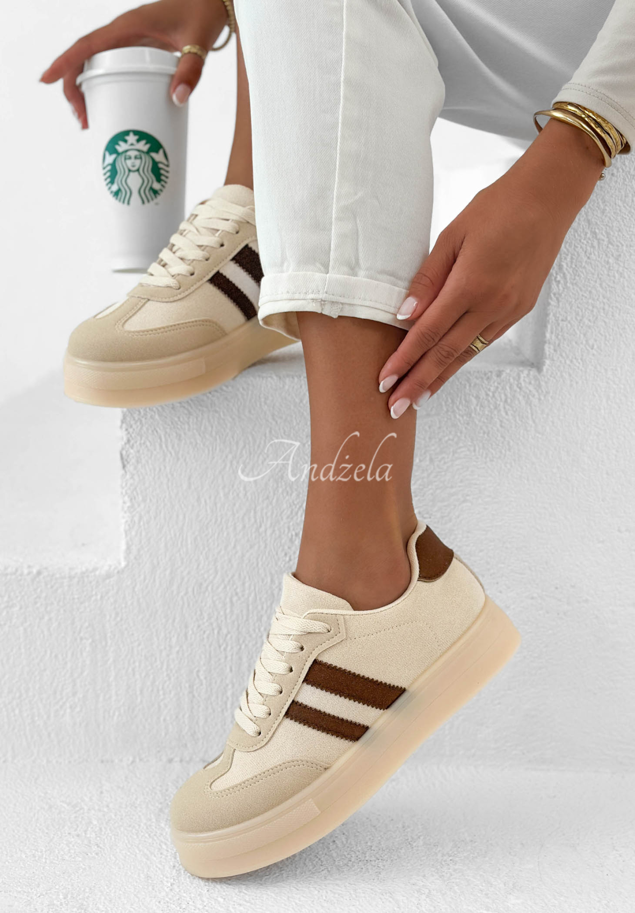 Sneaker First Steps beige-schokoladenbraun