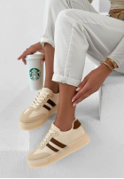 Sportschuhe FIrst Steps Beige-Schokoladenbraun