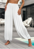 Material Hose joggery Ocean Kiss Weiß