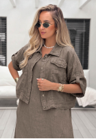 Lniany Set Hemd i Rock See You Soon Beige