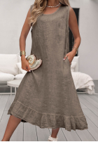 Lniany Set Hemd i Rock See You Soon Beige