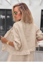 Lniany Set Hemd i Rock See You Soon Beige