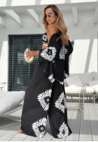 Set 3w1 Top, Hemd i Hose wide leg Mit Muster Fiesta Time Schwarz